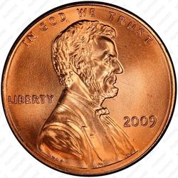 1 цент 2009, Строительство Капитолия - Аверс