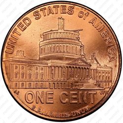 1 цент 2009, Строительство Капитолия - Реверс