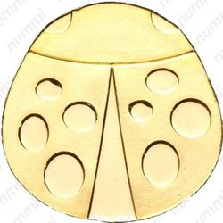 1 доллар 2012, золотая божья коровка