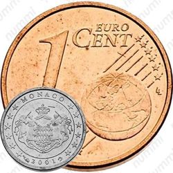 1 евро цент 2001