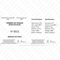 10 евро 2016, королева Матильда