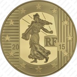 100 евро 2015, сеятельница