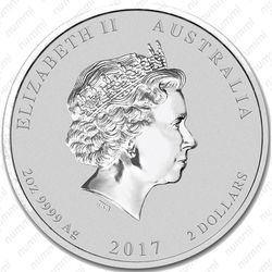 2 доллара 2017, год петуха