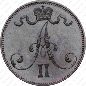 5 пенни 1872 - Аверс