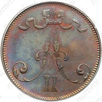 5 пенни 1875 - Аверс