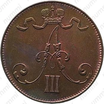 5 пенни 1888 - Аверс
