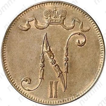 5 пенни 1896 - Аверс