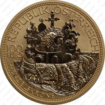 100 евро 2011, Корона Святого Вацлава - Аверс
