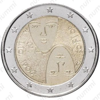 2 евро 2006, избирательное право - Аверс