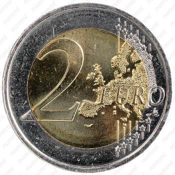 2 евро 2008, регулярный чекан Мальты, регулярный чекан Мальты - Реверс