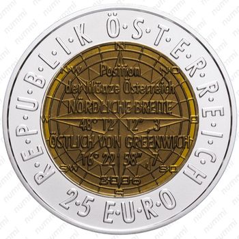 25 евро 2006, навигация - Аверс