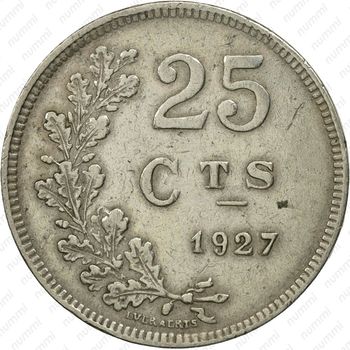 25 сантимов 1927 - Реверс