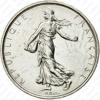 5 франков 1962 - Аверс