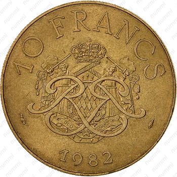 10 франков 1982 - Реверс