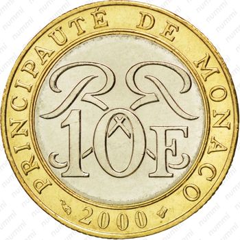 10 франков 2000 - Реверс