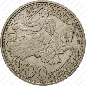 100 франков 1950 - Реверс