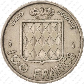 100 франков 1956 - Реверс