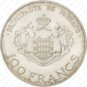 100 франков 1982 - Реверс