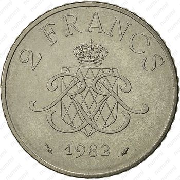 2 франка 1982 - Реверс