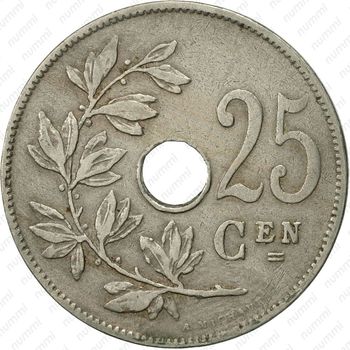 25 сантимов 1913, BELGIË - Реверс