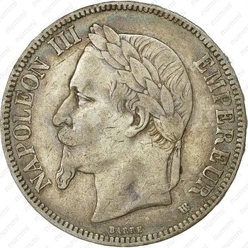 5 франков 1868, BB - Аверс