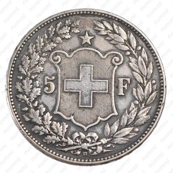 5 франков 1908 - Реверс