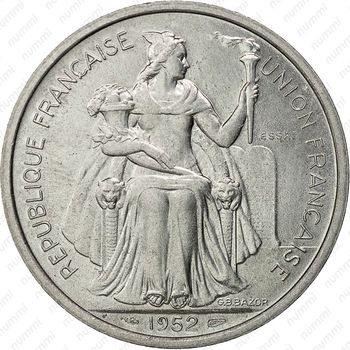 5 франков 1952 - Аверс