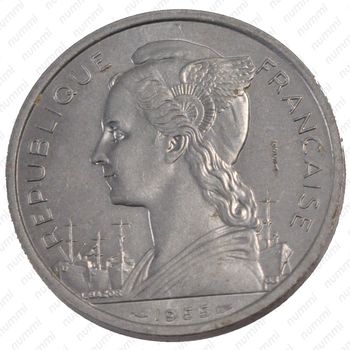 5 франков 1955 - Аверс