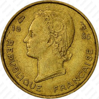 5 франков 1956 - Аверс