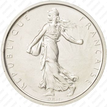 5 франков 1960 - Аверс