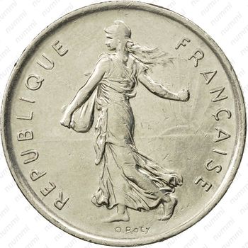 5 франков 1972 - Аверс