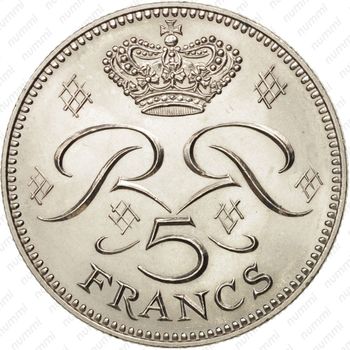 5 франков 1974 - Реверс