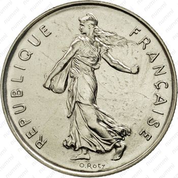5 франков 1978 - Аверс