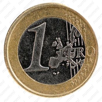 1 евро 2001, регулярный чекан Финляндии - Реверс