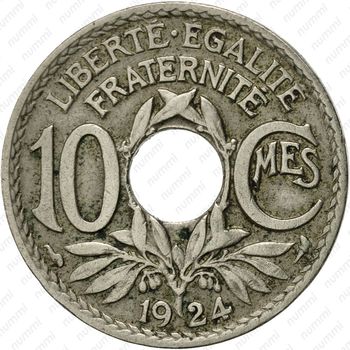 10 сантимов 1924, Париж - Реверс