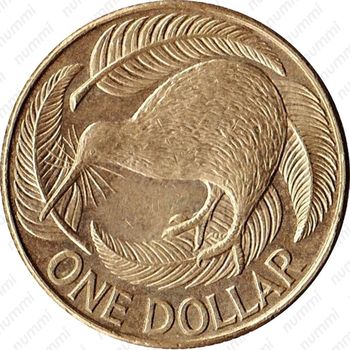 1 доллар 2000, Новая Зеландия - Реверс