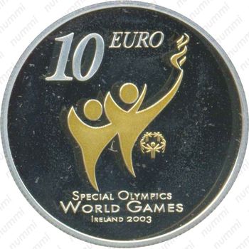 10 евро 2003, специальные Олимпийские - Реверс