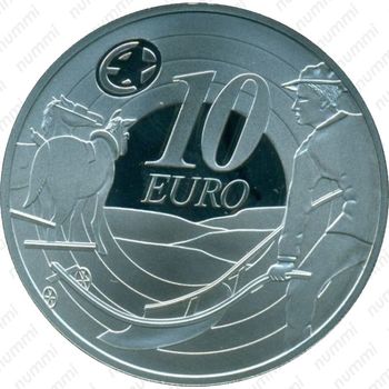 10 евро 2009, пахарь - Реверс