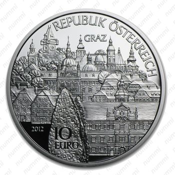 10 евро 2012, Штирия, серебро (серебро) (серебро) - Аверс