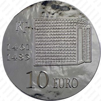 10 евро 2013, Людовик XI - Аверс