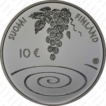 10 евро 2014, Эмиль Викстрём - Аверс