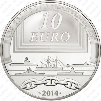 10 евро 2014, Редутабль - Аверс
