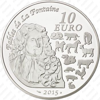 10 евро 2015, Год Козы - Реверс