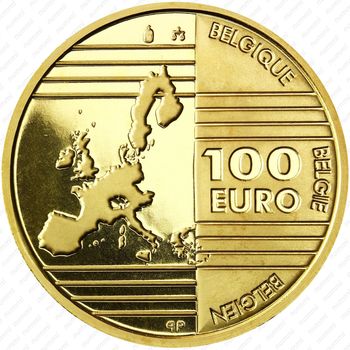100 евро 2002, основатели ЕС - Реверс