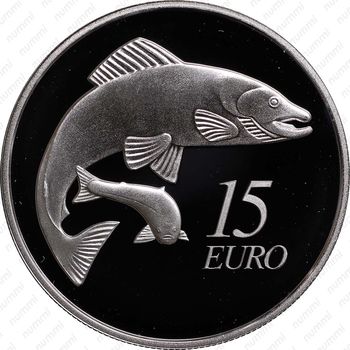 15 евро 2011, лосось - Реверс