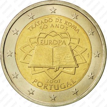 2 евро 2007, Римский договор, (Греция) - Аверс