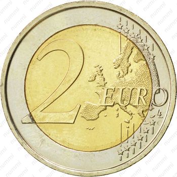 2 евро 2009, Брайль - Реверс