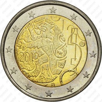 2 евро 2010, финская валюта - Аверс