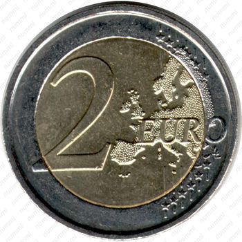 2 евро 2010, регулярный чекан Бельгии - Реверс