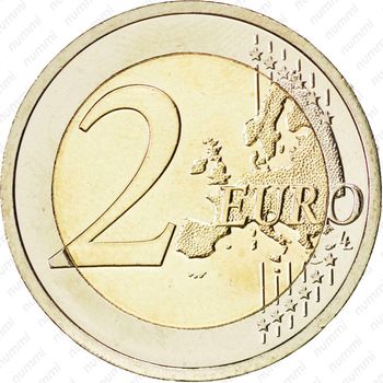 2 евро 2012, 10 лет евро, (Ирландия) - Реверс